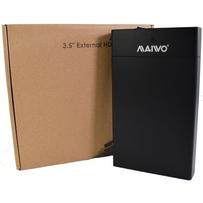 Maiwo USB 3.0 3.5" External Hard Drive Enclosure with Power Adapter