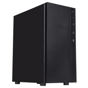 CIT Silent ES Black Mid-Tower Low Noise Computer Case with 2 x 120mm PWM Cooling Fans Included Sound Dampening Material