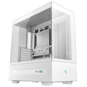 DeepCool CH690 Digital ATX Mid-Tower Case, High-Airflow PC Case with Semi-Glass Panel, USB-C Port, Support for 420mm Radiator, 450mm GPU, ATX PSU, White