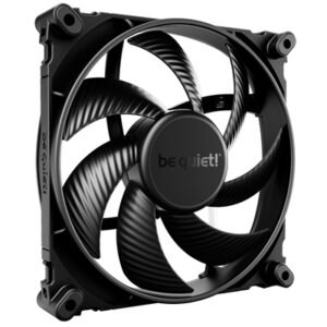 be quiet! Silent Wings 4 PWM High Speed Black Fan, 140mm, 1900RPM, 4-Pin PWM Fan Connector, Black Frame, Black Blades, Optimized Fan Blades for High End Performance, 2 Mounting Options