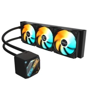 GIGABYTE GP-GIGABYTE Gaming 360 All-in-One Liquid CPU Cooler with 360mm Radiator, ARGB Lighting, Teflon Tubing and Magnetic Rotating Cover