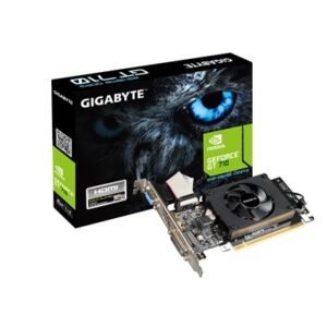 Gigabyte NVIDIA GeForce GT 710 2GB DDR3 Low Profile Graphics Card, 954 MHz Core Clock, Single Fan, 1x DVI-D / 1x D-Sub / 1x HDMI Ports