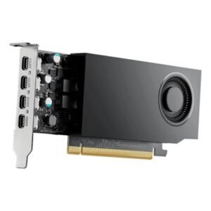 PNY NVIDIA Professional RTX A1000 Graphics Card, 8GB GDDR6, 2307 CUDA Cores, 72 Tensor Cores, Single Fan Low Profile, 4x mini-DisplayPort