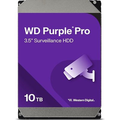 WD WD102PURP Purple Pro 10TB SATA Smart Video Hard Drive, 7200RPM, Transfer Rate up to 272MB/s, 512MB Cache