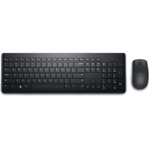 Dell KM3322W-R Wireless Keyboard and Mouse Set for Windows, 2.4GHz Wireless, QWERTY UK English Layout, Black