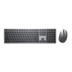 Dell KM7321W Premier Multi-Device Keyboard and Mouse Combo, 2.4GHz / Bluetooth 5.0 Wireless, 12 programmable keys for PC and Laptop, QWERTY UK English Layout, Sliver