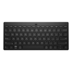HP 355 Compact Multi-Device Keyboard, Bluetooth Wireless, Pair up to 3 Devices, Up To 2 Year Battery Life, Qwerty UK English Layout, Black