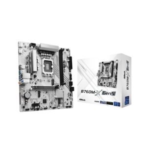 ASRock B760M-X Gen5 Intel 1700 Socket Motherboard, Micro-ATX, 2x DDR5 Slots, 2x M.2 Socket, 2.5GbE LAN, 1x DisplayPort / 1x HDMI Port