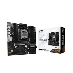 ASRock B850 Pro-A AMD AM5 Socket Motherboard, ATX, 4x DDR5 Slots, 4x M.2 Sockets, 2.5GbE LAN, 1x HDMI Port / 1x USB-C