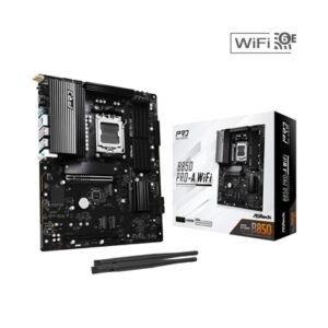 ASRock B850 Pro-A WiFi AMD AM5 Socket Motherboard, ATX, 4x DDR5 Slots, 4x M.2 Sockets, 2.5GbE LAN, Wi-Fi 6E, 1x HDMI Port / 1x USB-C