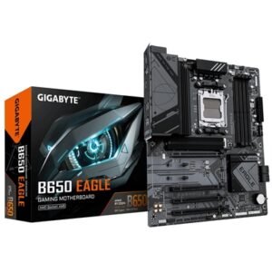 Gigabyte B650 EAGLE AMD AM5 Socket Motherboard, ATX, 4x DDR5 Slots, 3x M.2 Sockets, Fitted I/O Shield, GbE LAN, 1x DisplayPort / 1x HDMI Port