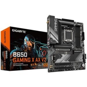 Gigabyte B650 GAMING X AX V2 AMD AM5 Socket Motherboard, ATX, 4x DDR5 Slots, 3x M.2 Sockets, Fitted I/O Shield, 2.5GbE LAN, Wi-Fi 6E, 1x DisplayPort / 1x HDMI Port
