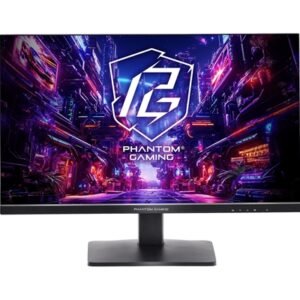ASRock Phantom Gaming PG27QFT1B 27 Inch QHD (2560 x 1440) IPS Gaming Monitor, 180Hz 1ms (MPRT) Response Time, 2 x HDMI 2.0, 1 x DisplayPort 1.4