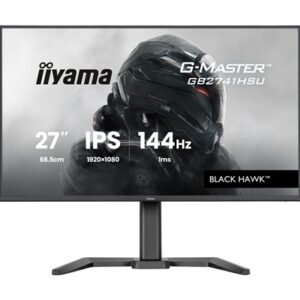 iiyama G-Master Black Hawk gaming monitor GB2741HSU-B1 27" Black, Height Adjustable, IPS, Ultra Slim Bezel, Full HD, 144Hz, 1ms, FreeSync, HDMI, Display Port, USB Hub