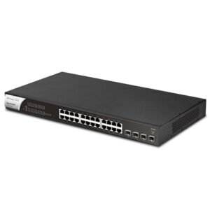 DrayTek VSP1281X-K VigorSwitch P1281x 24 Port Gigabit POE Smart Managed Switch with 4x 10GbE SFP Ports