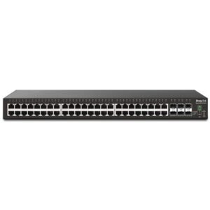 Draytek VSP2542X-K 54 Port switch with 48 PoE+ RJ-45 LAN ports, 6 10Gbpe SFP+, 400W PoE budget, and L2+ management, 2 Year Warranty