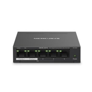 Mercusys MS105GP 5-Port Gigabit Desktop Switch with  4-Port PoE+