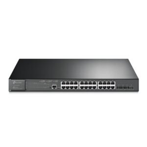 TP-Link JetStream TL-SG3428XMP 24-Port Metal Gigabit and 4-Port 10GE SFP+ L2+ Managed Switch with 24-Port PoE+ (384W)