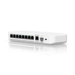 Ubiquiti USW-FLEX-2.5G-8 UniFi Flex 2.5G Ultra Compact 8 Port POE/USB-C Powered Managed Switch