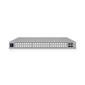 Ubiquiti (USW-Pro-XG-48) Professional-grade, 48-port Layer 3 Etherlighting switch with (32) 10 GbE, (16) 2.5 GbE, and (4) 25G SFP28 ports.