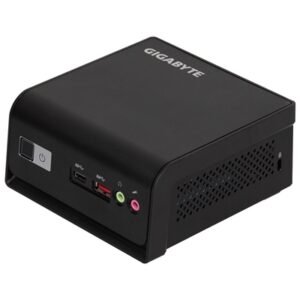 Gigabyte BRIX (GB-BTIP-N150) Barebone Kit, Intel N150 3.6GHz Quad Core CPU, 1 x DDR5 SO-DIMM Slot, 2 x M.2-2280 Slot, 1 x M.2-2230 slot, 1 x 2.5 Inch SATA Slot, Wi-Fi 5 & Bluetooth 5.0