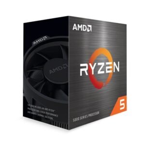 AMD Ryzen 5 5500 6 Core AM4 Processor, 12 Threads, 3.6GHz up to 4.2GHz Boost, 19MB Cache, 65W, with Wraith Stealth Cooler, No Graphics