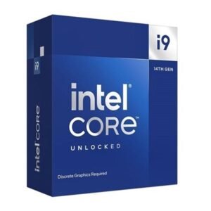 Intel Core i9 14900KF 24 Core Processor, 32 Threads, 3.0GHz up to 5.8GHz Turbo Raptor Lake Socket LGA 1700 36MB Cache, 125W, Maximum Turbo Power 253W, No Graphics, No Cooler