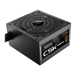 Antec CSK550DC 550W Power Supply, 80 Plus Bronze Certified, ATX 12V 2.52, Non-Modular, DC-to-DC, Flat Black Cables, 120mm Quiet Fan, UK Plug
