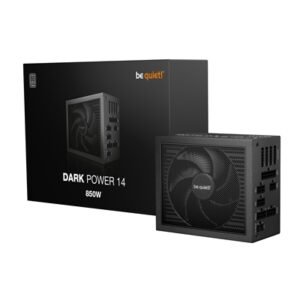be quiet! DARK POWER 14, 1200W, 80 PLUS certified and Cybenetics efficiency, ATX 3.1 compliant, PCIe 5.1 compatible, backed by a 10-year manufacturer's warranty.
