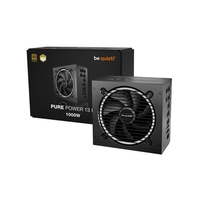 be quiet! Pure Power 13 M 1000W is ATX 3.1 compliant and PCIe 5.1 compatible, 10-year manufacturer's warranty.