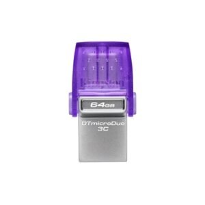 Kingston DataTraveler DTDUO3CG3/64GB 64GB MicroDuo USB OTG Flash Drive, 3C, USB-C and Type A