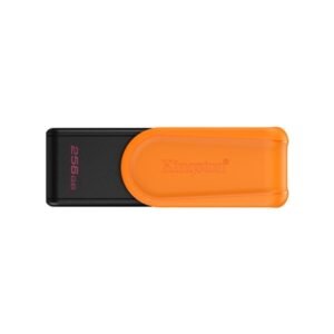 Kingston DataTraveler Exodia S DTXS/256GB USB Flash Drive, 256GB, USB 3.2, Black/Orange, Swivel Cap Design