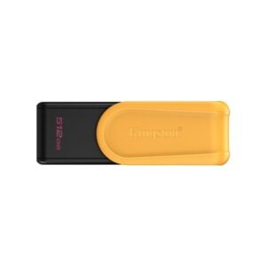 Kingston DataTraveler Exodia S DTXS/512GB USB Flash Drive, 512GB, USB 3.2, Black/Yellow, Swivel Cap Design