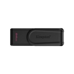 Kingston DataTraveler Exodia S DTXS/64GB USB Flash Drive, 64GB, USB 3.2,  Black, Swivel Cap Design