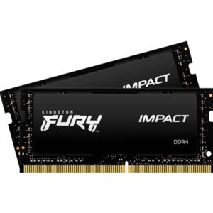 Kingston FURY Impact KF432S20IBK2/16 16GB (2x 8GB) SODIMM System Memory, 3200MHz, DDR4, CL20, Intel XMP