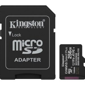 Kingston Canvas Select Plus 256GB Micro SD  Claad 10 UHS-I Flash Card, Lifetime Warranty