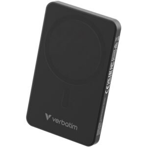 Verbatim (32225) Charge 'n' Go Essentials MagSafe Power Bank Wireless 5000mAh Black