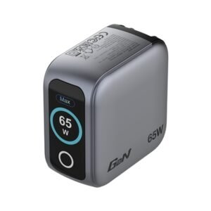 Verbatim (30238) Mini GaN Charger with Display, 65W 3-Port + 60W USB-C to USB-C Cable