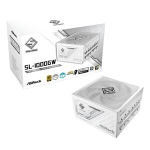 ASRock Steel Legend SL-1000G 1000W ATX Power Supply Unit, 80 Plus Gold Certified, 120mm Silent Cooling Fan, High Efficiency PSU
