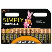 Duracell Simply Alkaline Pack of 12 AA Batteries - Image 2