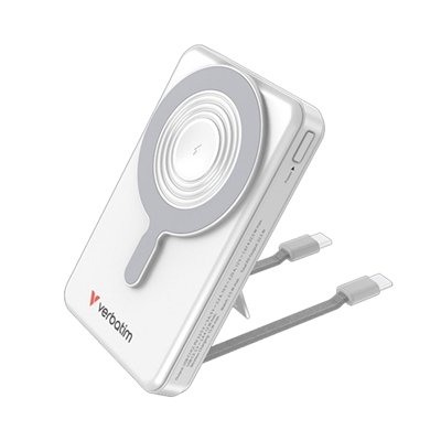 Verbatim (32273) Charge'n'Go 2C & Display MagSafe Power Bank 10000 mAh Silver