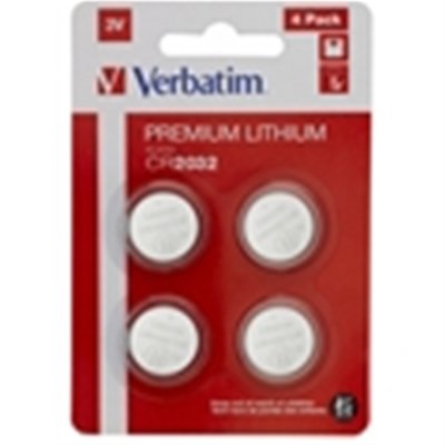 Verbatim (49533) CR2032 Battery Lithium 3V 4 Pack