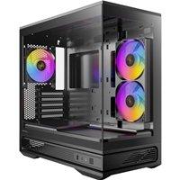 Antec Constellation C2M ARGB Micro-ATX PC Case, 270' Panoramic Tempered Glass, 240mm and 120mm ARGB PWM Fans, USB-C, 360mm Radiator Support, Black - Image 2