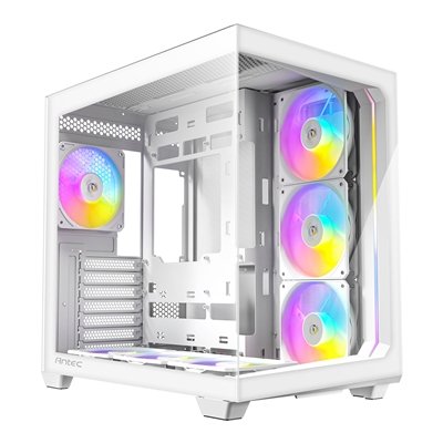 Antec Constellation C5 Mid Tower Gaming Case, 1 x USB Type-C / 2 x USB 3.0, Tempered Glass Frotn and Side Window Panel, Dual Chamber Design, 6 x Pre-Installed Reverse Fans, ATX, Micro-ATX, ITX Compatible