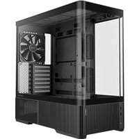 Antec Constellation C6 Air Mid Tower Gaming Case, 1 x USB Type-C / 2 x USB 3.0, Curved Tempered Glass Front and Side Window Panel, Multi-Directional Air Intake, 3 x Pre-Installed PWM Fans, ATX, Micro-ATX, ITX Compatible - Image 2