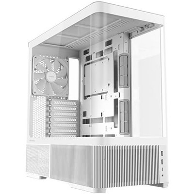 Antec Constellation C6 Air Mid Tower Gaming Case, 1 x USB Type-C / 2 x USB 3.0, Curved Tempered Glass Front and Side Window Panel, Multi-Directional Air Intake, 3 x Pre-Installed PWM Fans, ATX, Micro-ATX, ITX Compatible