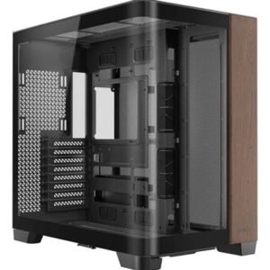 Antec Constellation C8 Full TowerGaming Case, 1 x USB Type-C / 2 x USB 3.0, Curved Tempered Glass Front and Side Window Panel, Walnut Wood Rish Side, Dual Chanber Design, 0 x Pre-Installed Fans, E-ATX(280mm), ATX, M-ATX, ITX Compatible