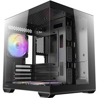 Antec CX60M ARGB Mini Tower Gaming Case, 1 x USB Type-C / 2 x USB 3.0, Tempered Glass Front and Side Window Panel, Water Cooling SUpport, 3 x Pre-Installed ARGB LED Fans, Micro-ATX, ITX Compatible - Image 2