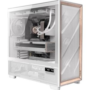 Antec Flux Pro Full Tower Gaming Case, 2 x USB 3.0 / 1 x USB Type-C Tempered Glass Side Window Panel, Antec Flux Airflow Channel, 6 Pre-Installed PWM Fans, E-ATX (=285mm), ATX, Micro-ATX, ITX Compatible