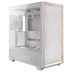 Antec FLUX Mid Tower Gaming Case, 1 x USB Type-C / 2 x USB 3.0, Tempered Glass Side Window Panel, Multi-directional Vent Design, 5 x Pre-Installed PWM Fans, E-ATX (=330mm), ATX, Micro-ATX, ITX Compatible